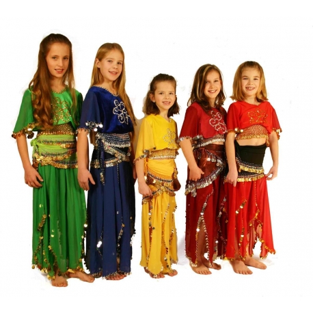 Zweiteiliges Bauchtanz-Set für Kinder