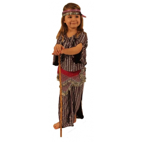 F305: Gestreiftes Stocktanzkleid für Kinder