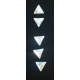 Z252: Geschliffene Kristallsteine - Dreiecksform